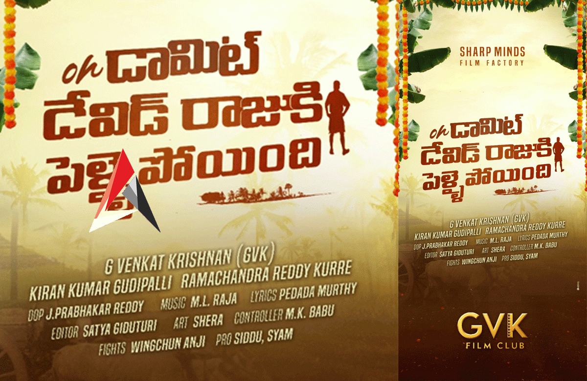 Damn-it David Rajuki Pellaipoindi : ఆసక్తిని కలిగించేలా టైటిల్ పోస్టర్