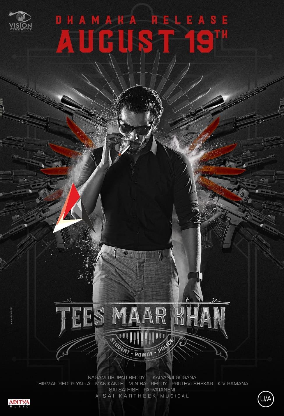 19న ఆది సాయికుమార్ హై వోల్టేజ్ యాక్షన్ ఎంటర్ టైనర్ తీస్ మార్ ఖాన్ విడుదల