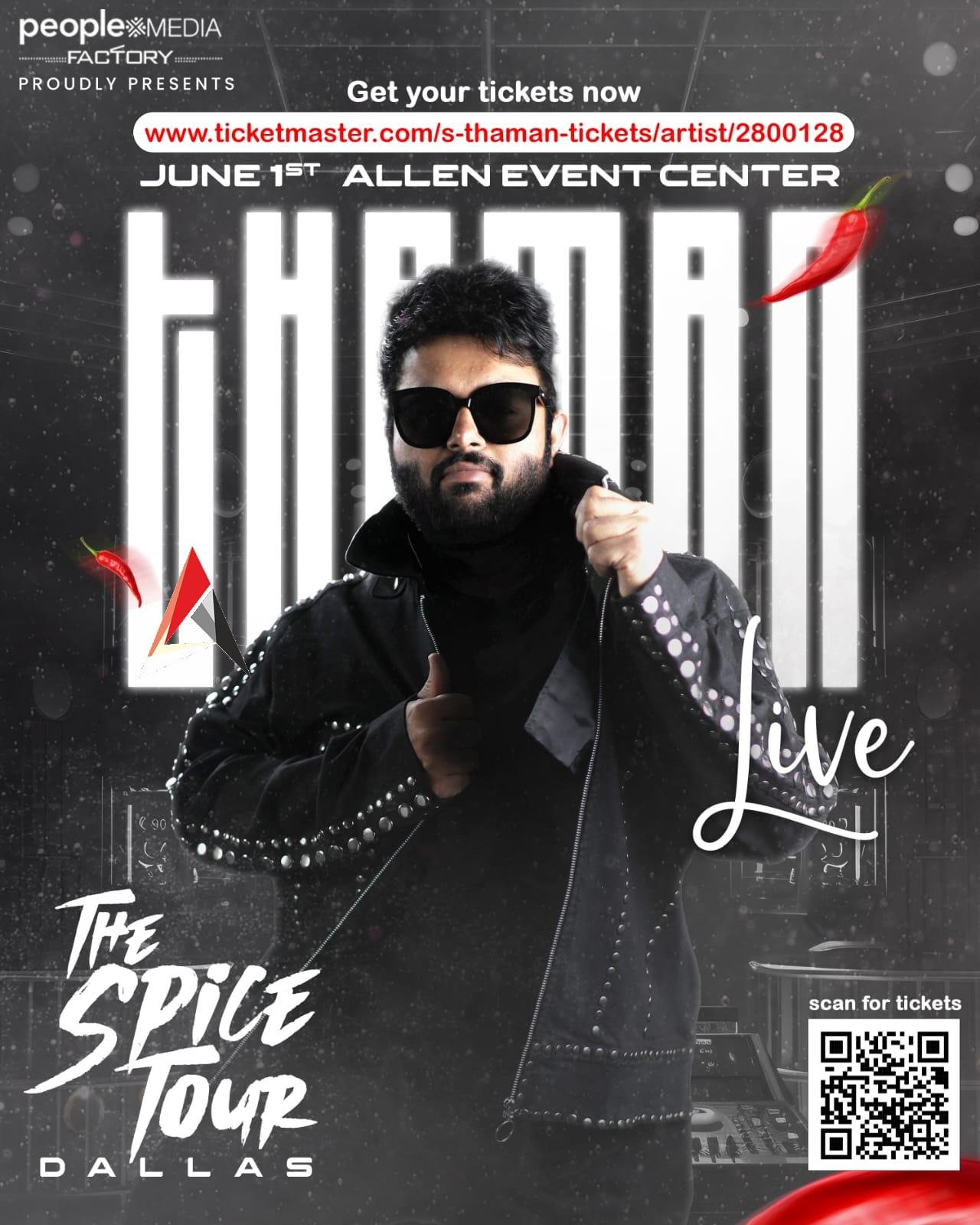 పీపుల్ మీడియా ఫ్యాక్టరీ ఆధ్వర్యంలో డల్లాస్లో థమన్. ఎస్ భారీ మ్యూజికల్ ఈవెంట్