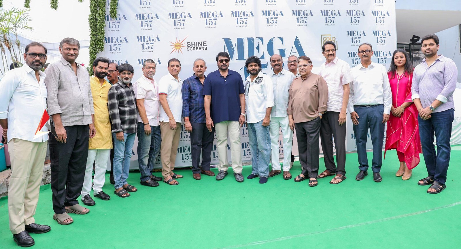 మెగాస్టార్ చిరంజీవి, అనిల్ రావిపూడి Mega157 పూజా కార్యక్రమాలతో ఘనంగా ప్రారంభం